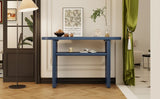 ZUN TREXM Elegant Minimalist Console Table with Rounded Edges and Sturdy Shelf Design for Entryway, N715P195554M