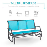 Outdoor courtyard seats for 3 people-Blue 50707601