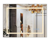 48x36inch LED Bathroom Mirror,3000-6000K Gradient Front and Backlit LED Mirror for Bathroom,3Colors W2091126994