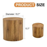 The cylindrical table with its patterned design can be easily integrated into a variety of interior W1151P200298