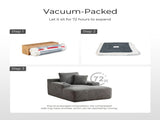 Morpheus Oversized Compressed Single Sofa,Grey T6052P587195