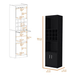 ZUN Lowa Bar Cabinet multistorage with wine storage B128P189928