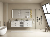 96" Wall Hung Bathroom Vanity Cabinet Fits Double Sinks, Cabinet Only W2287P265094