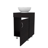 Wengue Bathroom Vanity with Integrated Sink and Faucet B062P303929