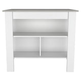 ZUN Brooklyn Kitchen Island, Three Concealed Shelves B128P148880