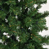 ZUN 6 FT Pre-lit Artificial Pencil Christmas Tree, Hinged Xmas Pine Tree with 400 Branch Tips, 210 20022632