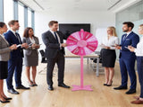 24 Inch Height Adjustable Prize with Smooth Spin, 2-in-1 Tabletop & Floor Standing Spinning 93646936