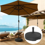Black Round Patio Umbrella Base Holder 14350480