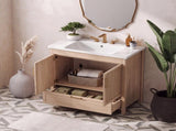 36 Inch Freestanding Bathroom Vanity Cabinet with Sink, 2 Soft Close Doors & Full Extension Drawer, N817P472976N