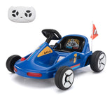 ZUN 12V Kids Ride On Go Kart, Electric 4-Wheeler Car with Remote Control, Cushioned Seat, LED Lights, W2181P201028