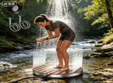 Round Outdoor Camping Shower with Easy Setup for Backyard, Campsites & Beach Use 74139120