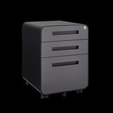 Rounded 3 drawer mobile filing simple style multifunctional legal/letter/A4 file storage W1247P248841