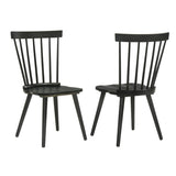 2 Pieces Set Dining Side Chair Rustic Modern Farmhouse Design Retro Design Easy to Assembly W2537P211111