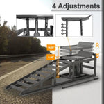 ZUN 2 Pack Hydraulic Car Ramps 5T 11000lbs Low Profile Car Lift Service Ramps Truck Trailer W1422P195509