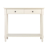 ZUN 2-Tier Console Table with 2 Drawers, Console Tables for, Sofa Table with Storage Shelves, 12371188