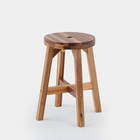 ZUN Acacia Wood Stool Round Top Chairs Best Ideas End Tables For Sofas Sub-stool for Living Room Bedside 05896839