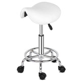 Saddle Stool Ha Ha Feet Rotation Bar Stool White 60290165