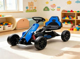 Blue 12V Electric Go Kart Kids Ride On Toy with EVA Tires, for Backyard Outdoor Play, 2 Speeds, 28979378