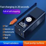 Wireless car inflatable pump high-power portable intelligent digital display inflatable treasure 03459503