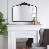 40" x 31" Classic Design Large Arch Mirror and Baroque Inspired Frame for Living Room Bathrrom W2078127697