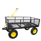 BIG Wagon Cart Garden cart trucks make it easier to transport firewood YellowBlack Maximum static W227106089