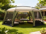 Large 6-8 Person Screen House Tent Full Mesh Walls, UV Protection Outdoor Sun Shelter Canopy 55474944