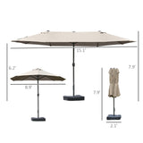 Outdoor beach umbrella/Double-Sided Market Umbrella 54071025