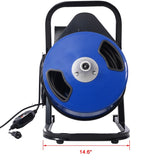 60FTx1/2Inch Drain Cleaner Electric Drain Auger with 4 Cutter & Foot Switch Drain Cleaner W46591779