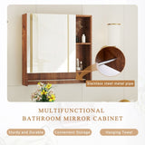 Bathroom Mirror Cabinet Wall Mounted,Medicine Cabinet,Over The Toilet Storage Cabinet with Shelves W3226P325706