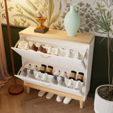 Shoes Storage Cabinet for Entryway,Narrow Shoe Rack Cabinet,Shoe Cabinet with 2 Flip W3166P268388