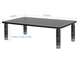 Adjustable Monitor Riser Stand, 3Level Height Adjustable Metal Monitor Stand with Ventilated Mesh 05957790