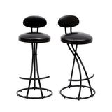 ZUN Bar Stools Upholstered Counter Height Barstools for Kitchen Island Set of 2 Modern PU Leather Dining 39125768