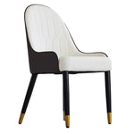 ZUN Modern PU sponge-filled dining chair, solid wood metal legs, suitable for restaurants, living rooms W1535119449