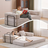 Floor,Compression Sofa,Convertible Floor Sofa Bed-with Pillow Back Support Armrest,Comfy Futon 98822522