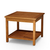 Longs Peak Eucalyptus 2-Shelf Side Table, Espresso B04660605