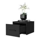 ZUN Elfrida Wall-Mounted Nightstand, Sleek Single-Drawer Design with Spacious Top Shelf B200P176108