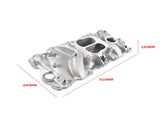 2104 Front Dual Plane Intake Manifold Fits for Small Block Chevy SBC 262-400 V8 1987-1995 15963434