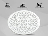 Phoenix Cast Aluminum Round Table, Patio End Table Side Table, Cast Aluminum Cocktail Table, Outdoor 23436052