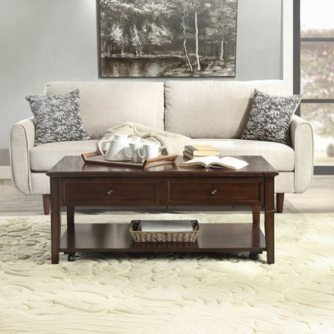 ZUN Walnut Coffee Table with Lift Top B062P209099