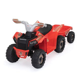 ZUN 6V Kids Electric ATV, Toddler Ride on Car with Trailer, Music, Bluetooth Power Display for Boys W2181P164286