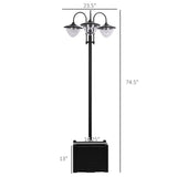 ZUN 3-head Solar Lamp/Street Light /Outdoor Ready LED Lighting -AS （Prohibited by 04504598