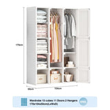 ZUN Portable Wardrobe Closets Bedroom ,Storage Organizer, Clothes Dresser, Closet Storage Organizer, 32941680