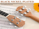 23in mahogany body rosewood fingerboard ukulele, cotton bag, capo, strap, picks*3, wrench tool 11113742