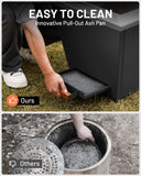 ZUN Cyberpit One Pro 25 inch Smokeless Fire Pit, Wood places w/Pull-Out Ash Pan, Portable W944P272791