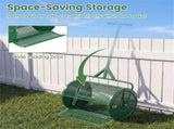 24" Lawn Topdressing Spreader with 0.75"0.5" Mesh, Compost Spreader for Soil Sand Fertilizer Green 06934196