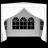 3 * 3m 4 sided , spiral tube pergola made of white PE fabric, 10'x10 'party tent with 4 89245309