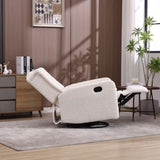 ZUN COOLMORE Recliner Chair,360 Degree Swivel Nursery Chair,Glider Chair,Modern Small W1539P151221