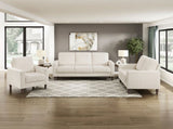 Modern Contemporary Beige Corduroy Upholstered Sofa Comfortable Cushion Solid Wood Living Room B011P359660