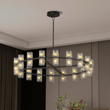 (L005030-D36-P36B/W1340P310778)36 Inches Luxury Chandeliers Crystal Living Room Decorative Lights