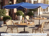 10 Ft Solar Powered Patio Umbrella with 24 LED Lights, Beige Outdoor Market Umbrella 70193351